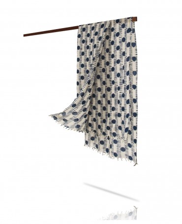 Палантин Женский W40-POINTS/BLEU